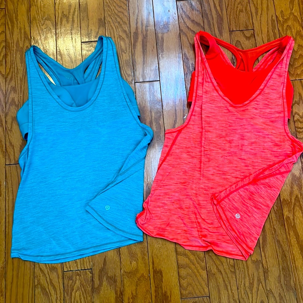 Lululemon tanks with bra attached / $20 a piece or $35 for both
